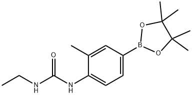 3-ethyl-1-[2-methyl-4-(4,4,5,5-tetramethyl-1,3,2-dioxaborolan-2-yl)phenyl]urea Structure