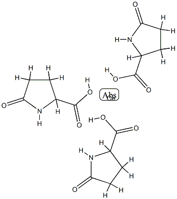 tris(5-oxo-DL-prolinato-N1,O2)cerium structure