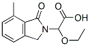 2H-Isoindole-2-acetic acid,-alpha--ethoxy-1,3-dihydro-7-methyl-1-oxo- Structure