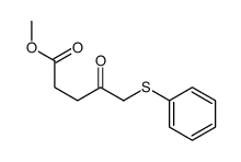 methyl 4-oxo-5-phenylsulfanylpentanoate Structure