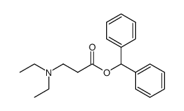 N,N-diethyl-β-alanine benzhydryl ester Structure