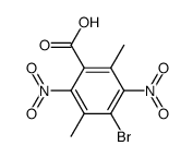 4-bromo-2,5-dimethyl-3,6-dinitro-benzoic acid Structure