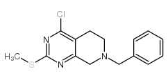 7-Benzyl-4-chloro-2-(methylthio)-5,6,7,8-tetrahydropyrido[3,4-d]pyrimidine structure