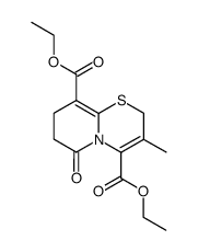 diethyl 7,8-dihydro-3-methyl-6-oxo-2H,6H-pyrido<2,1-b><1,3>thiazine-4,9-dicarboxylate Structure