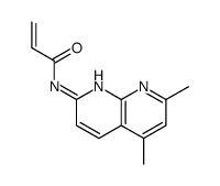 N-(5,7-dimethyl-1,8-naphthyridin-2-yl)prop-2-enamide Structure