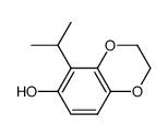 1,4-Benzodioxin-6-ol,2,3-dihydro-5-(1-methylethyl)-结构式