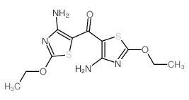 Methanone,bis(4-amino-2-ethoxy-5-thiazolyl)- structure