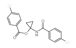 [1-[(4-chlorobenzoyl)amino]cyclopropyl] 4-chlorobenzoate Structure
