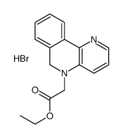 ethyl 2-(6H-benzo[c][1,5]naphthyridin-1-ium-5-yl)acetate,bromide Structure