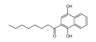 1-(1,4-dihydroxy-[2]naphthyl)-octan-1-one Structure