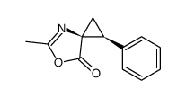 (Z)-1-phenyl-5-methyl-7-oxo-6-oxa-4-azaspiro<2.4>hept-4-ene结构式