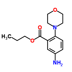 PROPYL 5-AMINO-2-MORPHOLIN-4-YLBENZOATE结构式