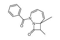 2-benzoyl-7,8-dimethyl-1,2-diazabicyclo[5.2.0]nona-3,5-dien-9-one结构式