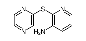 2-pyrazin-2-ylsulfanylpyridin-3-amine Structure