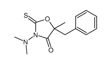 5-benzyl-3-(dimethylamino)-5-methyl-2-sulfanylidene-1,3-oxazolidin-4-one结构式