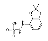 [(2,2-dimethyl-3H-1-benzofuran-7-yl)amino]sulfamic acid Structure