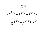 4-hydroxy-1-methyl-3-methylsulfanylquinolin-2-one结构式