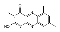 3,6,8-trimethyl-1H-benzo[g]pteridine-2,4-dione结构式
