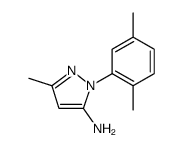 1H-Pyrazol-5-amine, 1-(2,5-dimethylphenyl)-3-methyl Structure