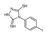 3-amino-4-(4-iodophenyl)-1H-1,2,4-triazole-5-thione结构式