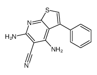 4,6-diamino-3-phenylthieno[2,3-b]pyridine-5-carbonitrile Structure