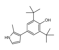 2,6-ditert-butyl-4-(2-methyl-1H-pyrrol-3-yl)phenol结构式