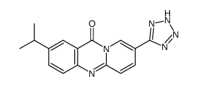 2-propan-2-yl-8-(2H-tetrazol-5-yl)pyrido[2,1-b]quinazolin-11-one结构式
