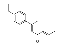 2-(4-ethylphenyl)-6-methylhepta-2,5-dien-4-one结构式