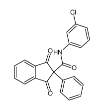 1,3-Dioxo-2-phenyl-indan-2-carboxylic acid (3-chloro-phenyl)-amide Structure