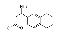 3-氨基-3-(5,6,7,8-四氢-2-萘)-丙酸结构式