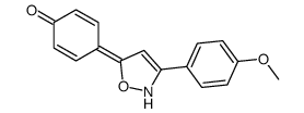 4-[3-(4-methoxyphenyl)-2H-1,2-oxazol-5-ylidene]cyclohexa-2,5-dien-1-one Structure
