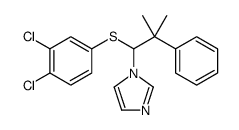 1-[1-(3,4-dichlorophenyl)sulfanyl-2-methyl-2-phenylpropyl]imidazole结构式