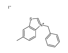 3-benzyl-6-methyl-1,3-benzothiazol-3-ium,iodide Structure
