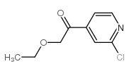 2-CHLORO-4-(ETHOXYACETYL)PYRIDINE Structure