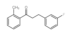 3-(3-FLUOROPHENYL)-2'-METHYLPROPIOPHENONE structure