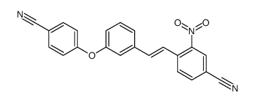 4-Cyan-3'-(4-cyanphenoxy)-2-nitrostilben Structure