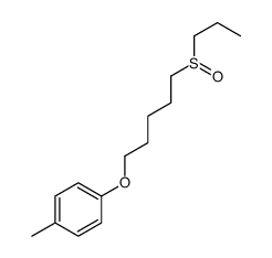 1-methyl-4-(5-propylsulfinylpentoxy)benzene结构式