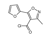 4-Isoxazolecarbonyl chloride, 5-(2-furyl)-3-methyl- (7CI)结构式