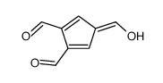 4-(hydroxymethylidene)cyclopenta-2,5-diene-1,2-dicarbaldehyde Structure