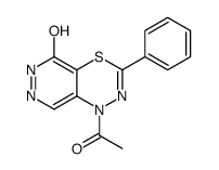 1-acetyl-3-phenyl-6H-pyridazino[4,5-e][1,3,4]thiadiazin-5-one结构式