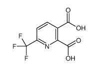 6-(trifluoromethyl)pyridine-2,3-dicarboxylic acid structure