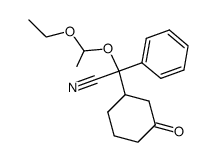 2-(1-ethoxyethoxy)-2-(3-oxocyclohexyl)-2-phenylacetonitrile Structure