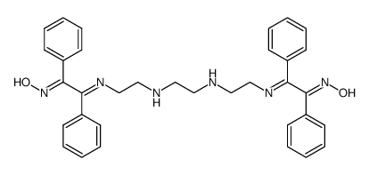 1,14-dihydroxyimino-1,2,13,14-tetraphenyl-3,6,9,12-tetraazatetradeca-2,12-diene结构式