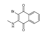 1,4-Naphthalenedione, 2-bromo-3-(methylamino)- structure