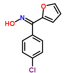 (E)-1-(4-Chlorophenyl)-1-(2-furyl)-N-hydroxymethanimine结构式