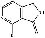 3H-Pyrrolo[3,4-c]pyridin-3-one, 4-broMo-1,2-dihydro- Structure