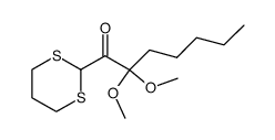 1-(1,3-dithian-2-yl)-2,2-dimethoxyheptan-1-one Structure