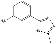 3-(5-methyl-2H-1,2,4-triazol-3-yl)benzenamine结构式