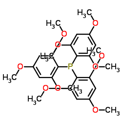 三(2,4,6 -三甲氧基苯基)膦结构式