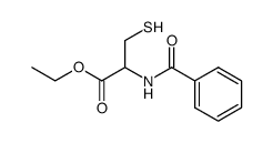 N-benzoyl-cysteine ethyl ester Structure